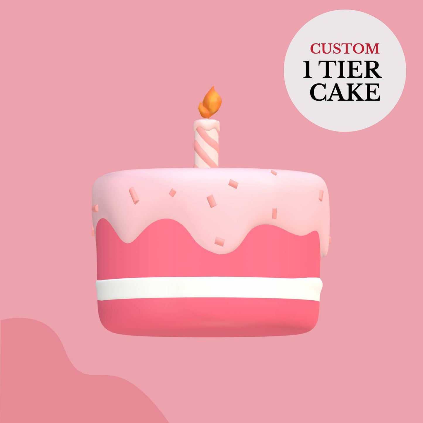 Custom 1-Tier Cake
