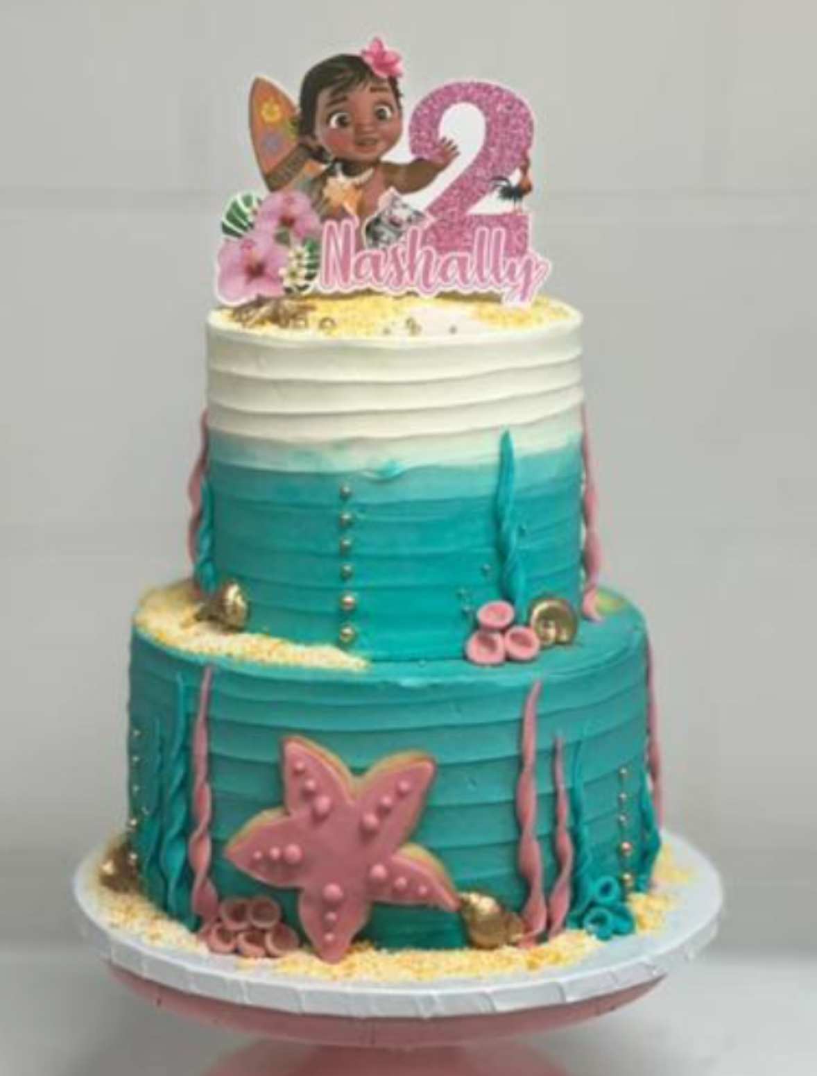 Moana Cake (Feeds 30 - 35 people)