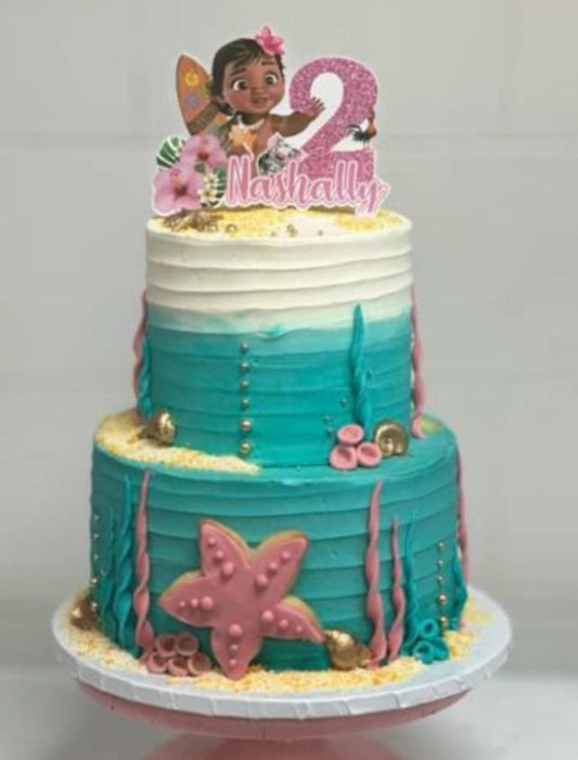 Pastel Moana (Alimenta de 30 a 35 personas)